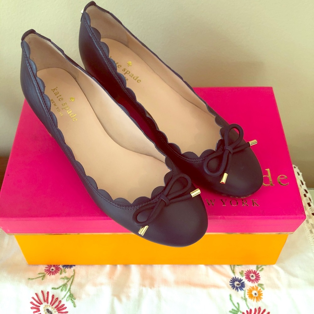 Kate Spade Navy Blue Shoes 6.5